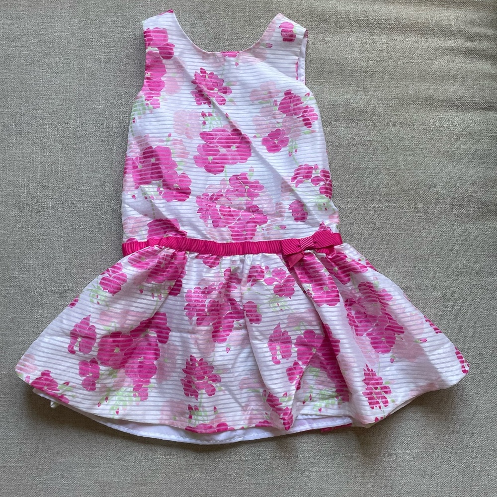Dressed Up by Gymboree Girls Pink Floral Dress - Size 7
